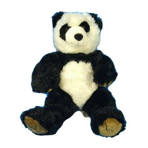 Build A Bear Panda Bear Black White Brown Paws Plush Stuffed Animal Realistic